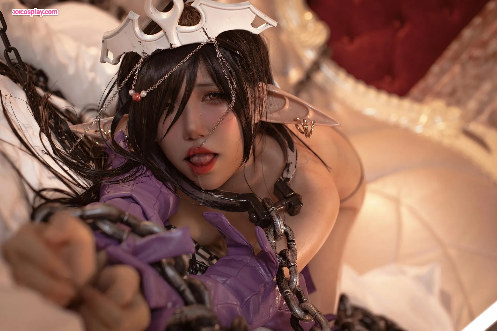 kaOri as Dark Elf Queen Olika (Kuroinu)